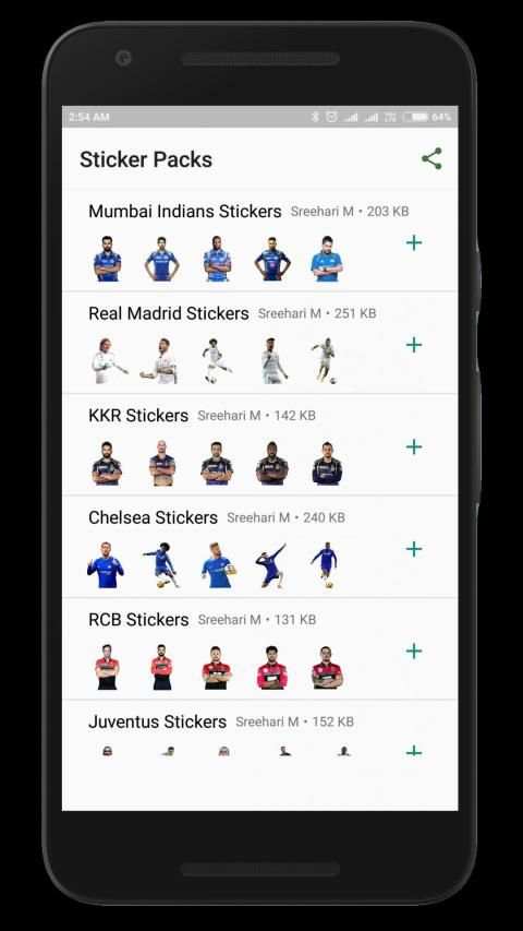 Sports Stickers - Cricket and Football Stickers स्क्रीनशॉट 7