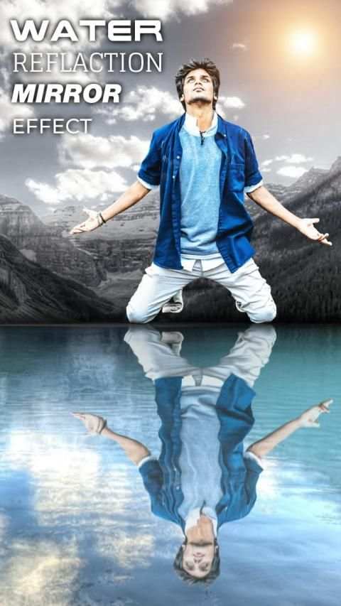 Water Reflection Effect : Mirror Photo Cut Out screenshot 4