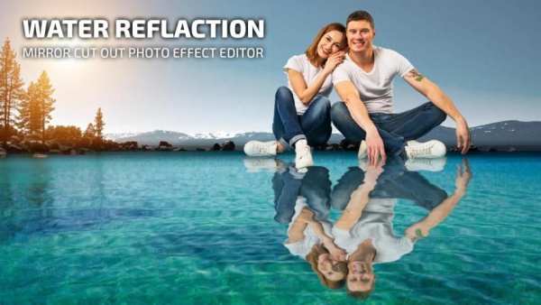 Water Reflection Effect : Mirror Photo Cut Out screenshot 3
