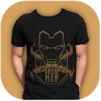 Men Designed T-Shirt Foto Suit