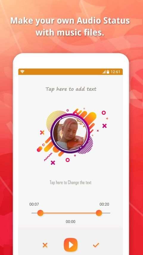 MyPic Status - Audio Status Maker, Video Cutter स्क्रीनशॉट 8