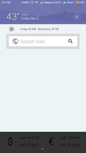 4G Boost Browser screenshot 1
