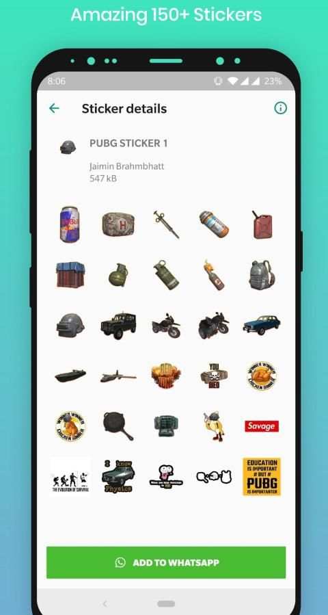PUBG WA Stickers screenshot 5