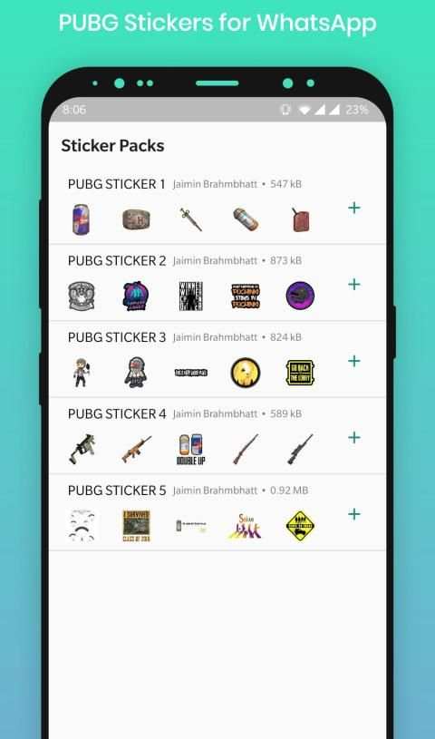 PUBG WA Stickers screenshot 6