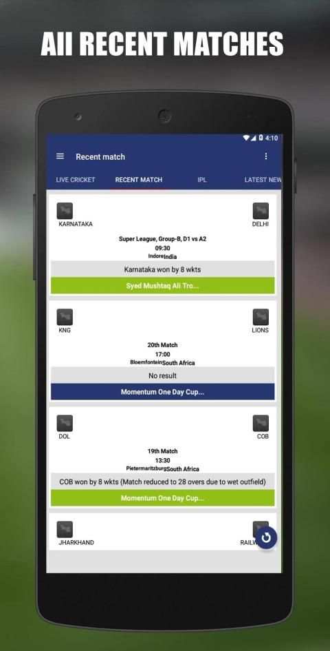 Live Cricket Score & News! screenshot 4