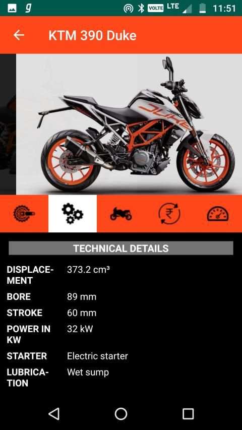KTM Bikes India : Price, Mileage, Features screenshot 4