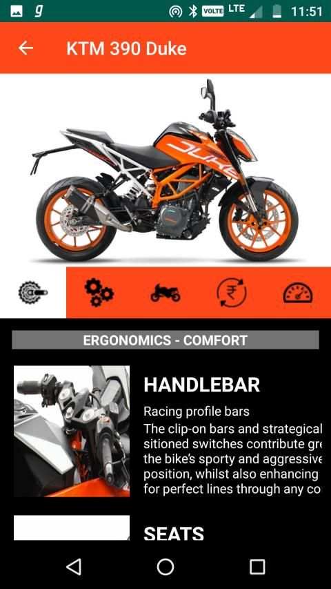 KTM Bikes India : Price, Mileage, Features screenshot 3