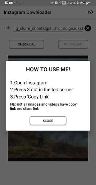 Instagram Downloader screenshot 1