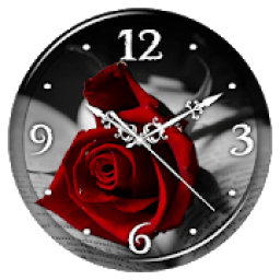 ikon Red Rose Clock Live Wallpaper