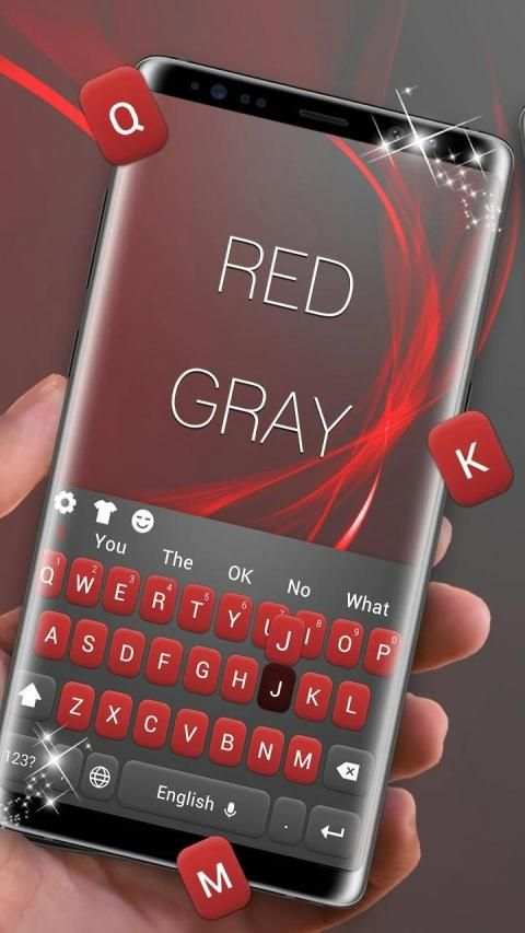 Red Gray Keyboard स्क्रीनशॉट 3