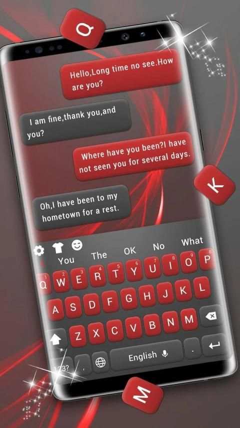 Red Gray Keyboard स्क्रीनशॉट 2