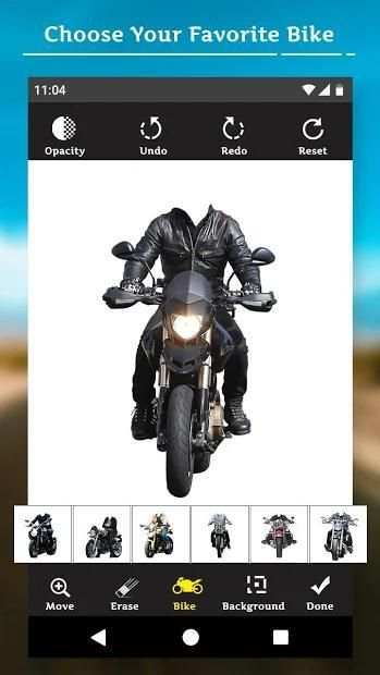 Men Moto Photo Suit: Stylish Bike Photo screenshot 1