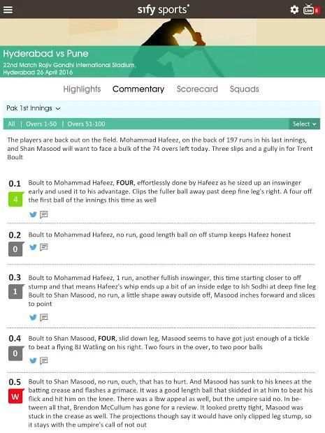 Sify Sports - Cricket Live Scores screenshot 11