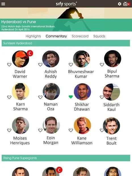 Sify Sports - Cricket Live Scores screenshot 10