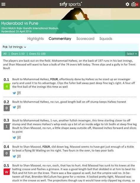 Sify Sports - Cricket Live Scores screenshot 6