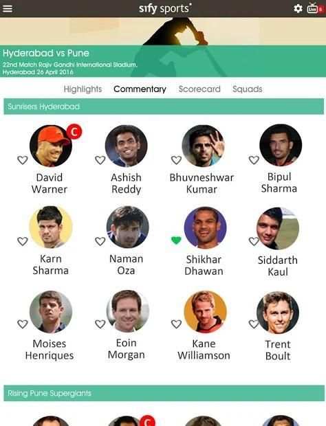 Sify Sports - Cricket Live Scores screenshot 5