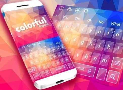 Beautiful Colorful Abstract Keyboard screenshot 2