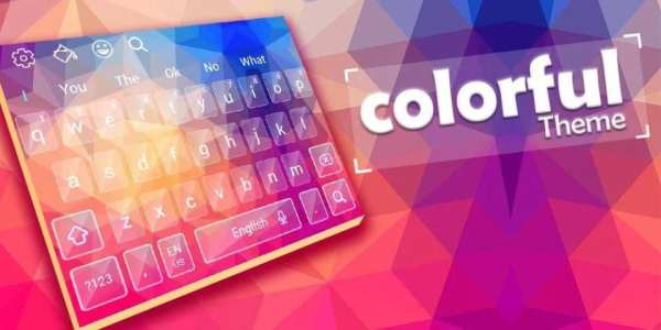 Beautiful Colorful Abstract Keyboard screenshot 1