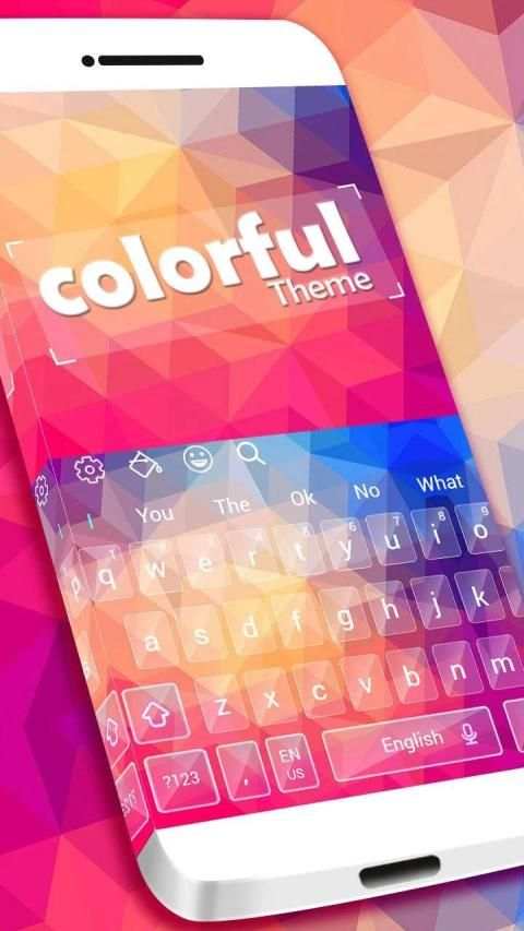 Beautiful Colorful Abstract Keyboard स्क्रीनशॉट 6