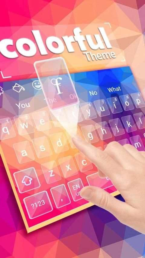 Beautiful Colorful Abstract Keyboard स्क्रीनशॉट 5