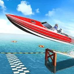 Water Surfer Speed Boat Stunts: Racing Games