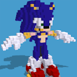 Pixel Sonic Craft Coloring With Number आइकन