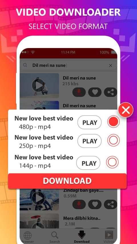 Free video downloader - Best video downloading app स्क्रीनशॉट 2