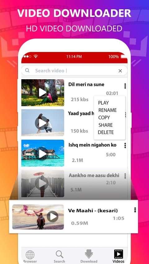 Free video downloader - Best video downloading app स्क्रीनशॉट 1
