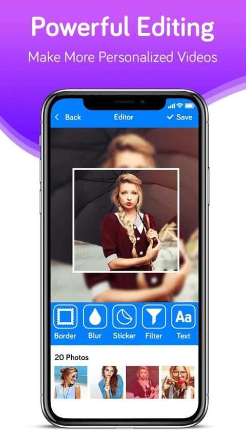 Photo Video Maker With Music-Movie Maker स्क्रीनशॉट 3