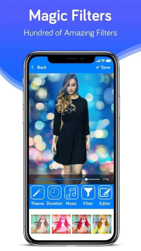 Photo Video Maker With Music-Movie Maker स्क्रीनशॉट 2