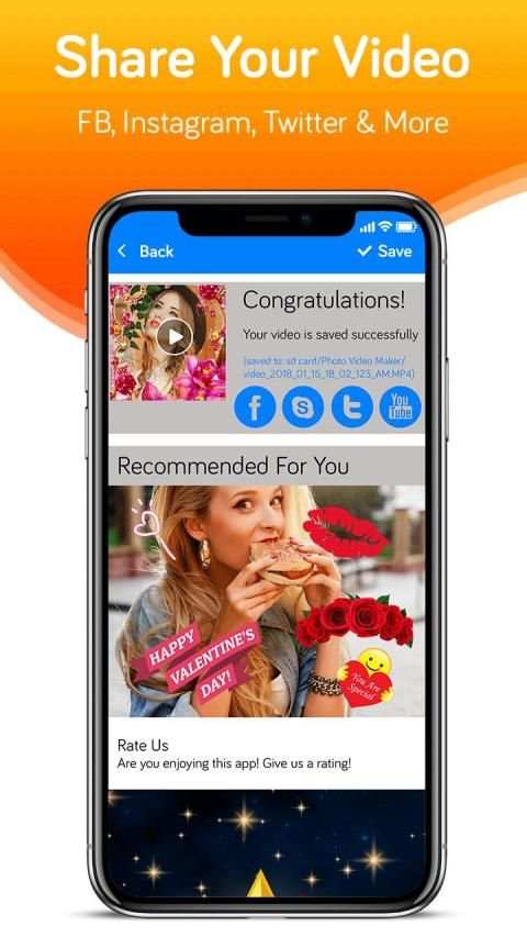 Photo Video Maker With Music-Movie Maker स्क्रीनशॉट 1