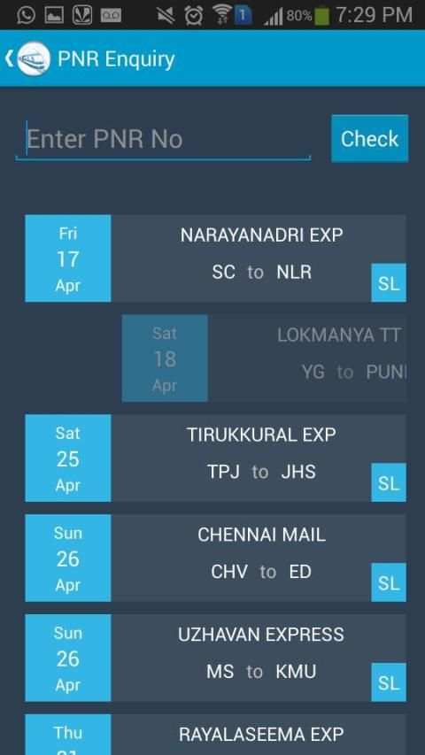 Indian Rail Train Status स्क्रीनशॉट 37