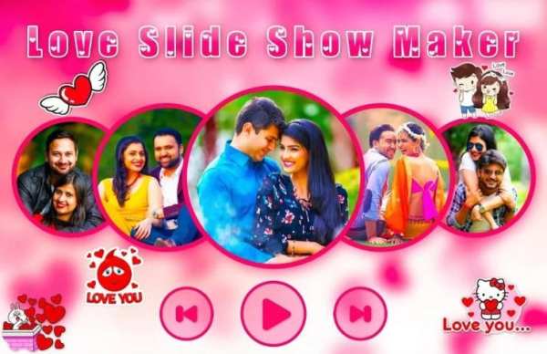 Love Slide Show Maker - Love Video Maker स्क्रीनशॉट 1