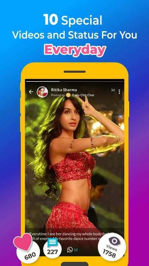 Share Chat - WhatsApp Status, Funny Video & Friend screenshot 6