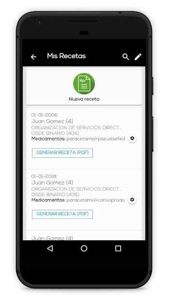 Receta médica screenshot 1