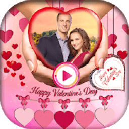 Valentine Day Photo Video Maker with Music 2019 आइकन