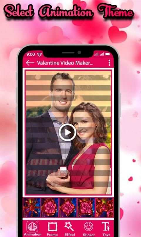Valentine Day Photo Video Maker with Music 2019 स्क्रीनशॉट 6