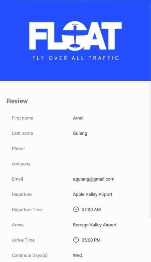 FLOAT Shuttle स्क्रीनशॉट 3