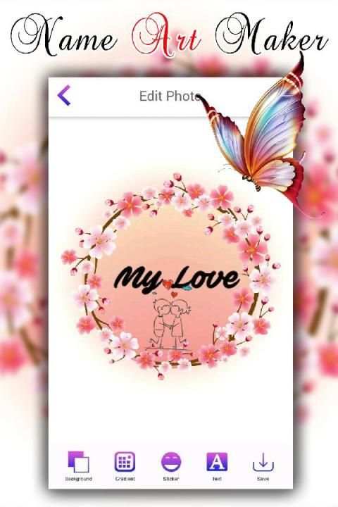 Name Art Maker स्क्रीनशॉट 2