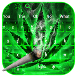 Cool Weed Rasta Smoke Keyboard Theme आइकन
