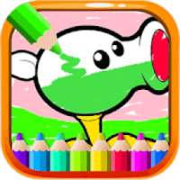 Painting Plant vs Coloring - Zombie Vegetable logo