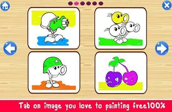 Painting Plant vs Coloring - Zombie Vegetable screenshot 5