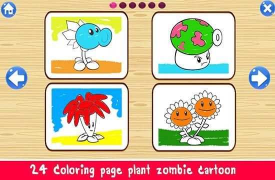 Painting Plant vs Coloring - Zombie Vegetable screenshot 6
