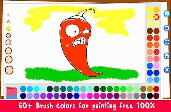 Painting Plant vs Coloring - Zombie Vegetable screenshot 4