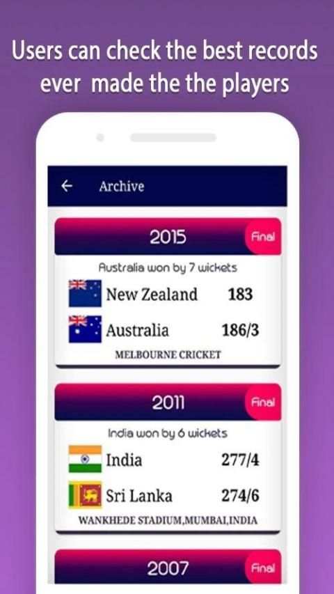 Worldcup Schedule & Live Score 2019 screenshot 4
