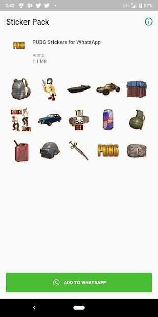PUBG Stickers for WhatsApp screenshot 3