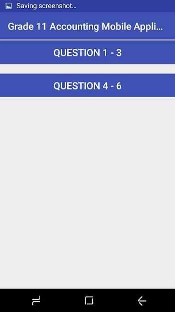 Grade 11 Accounting Mobile Application screenshot 2