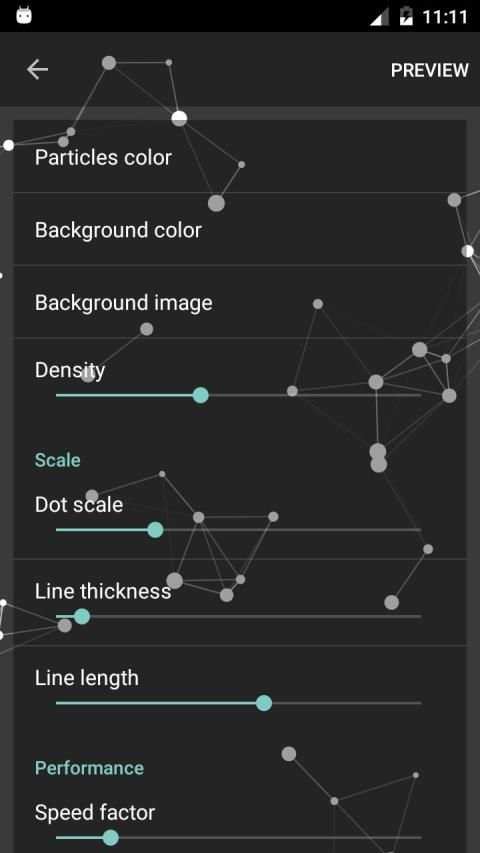 Particle Constellations Live Wallpaper screenshot 5