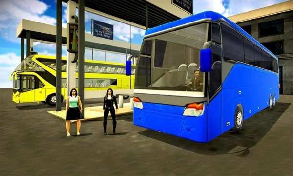 Taxi Bus Driving - Passenger Coach Driver 2019 स्क्रीनशॉट 1
