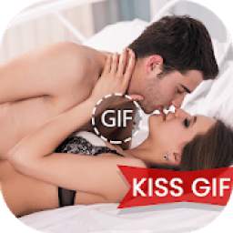 Romantic Couple GIF : Kiss Gif
